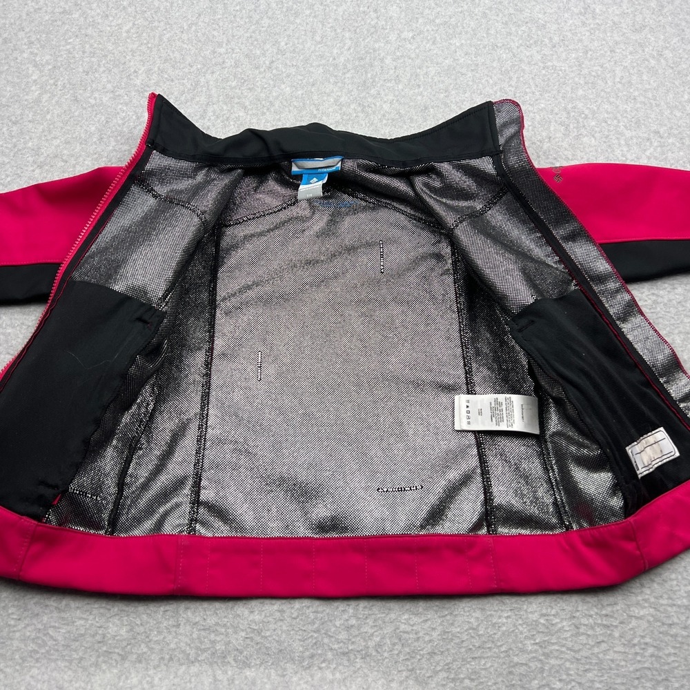 Columbia Bugaboo Titanium Interchange Pink Jacket Girls Youth 7/8 Full Zip Coat‎ - Picture 3 of 16
